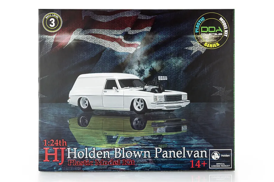 DDA 1/24 1975 Holden HJ Panelvan Supercharged Custom Slammed Scaled Plastic Model Kit image 123721