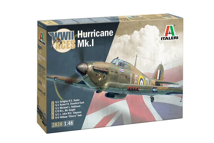 Italeri 1/48 Hurricane MK1 Aces Fighter Plane Scaled Plastic Model Kit image 123736