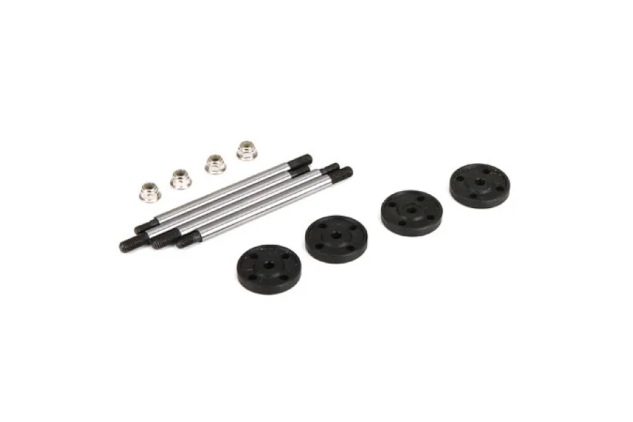 Losi Front &amp;amp; Rear Shock Shaft &amp;amp; Piston Set image 12385
