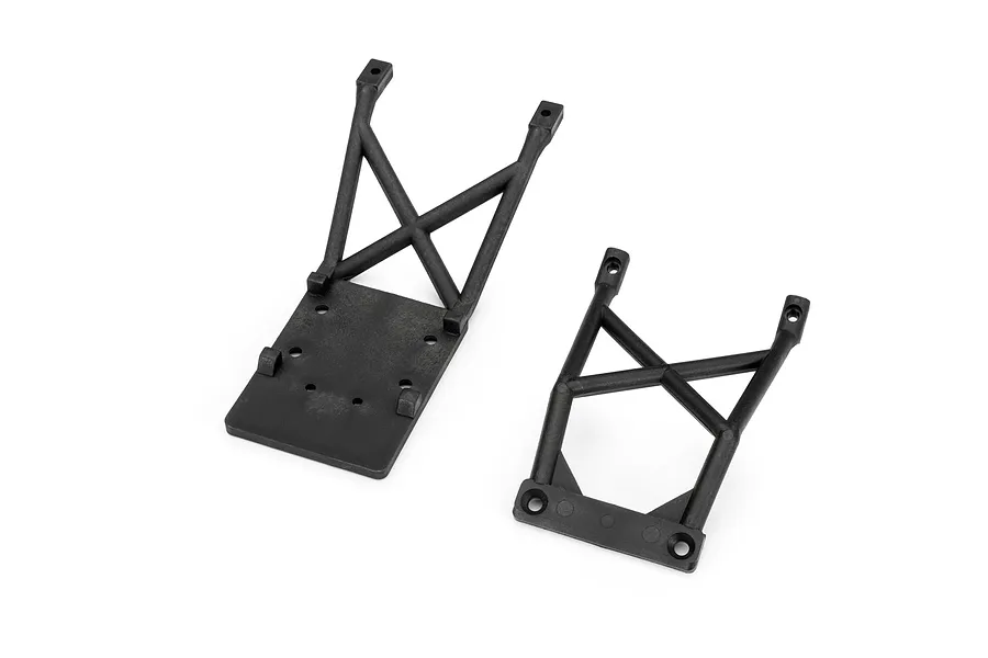 Traxxas Front and Rear Skid Plates - Black image 123914