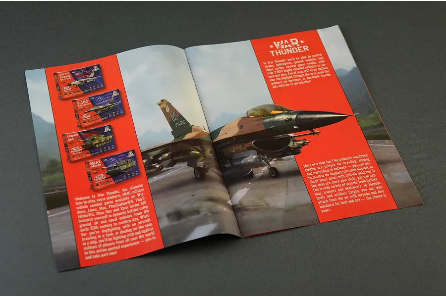 Italeri 1/48 F-16C Fighting Falcon Scaled Plastic Model Kit - War Thunder Edition image 123926