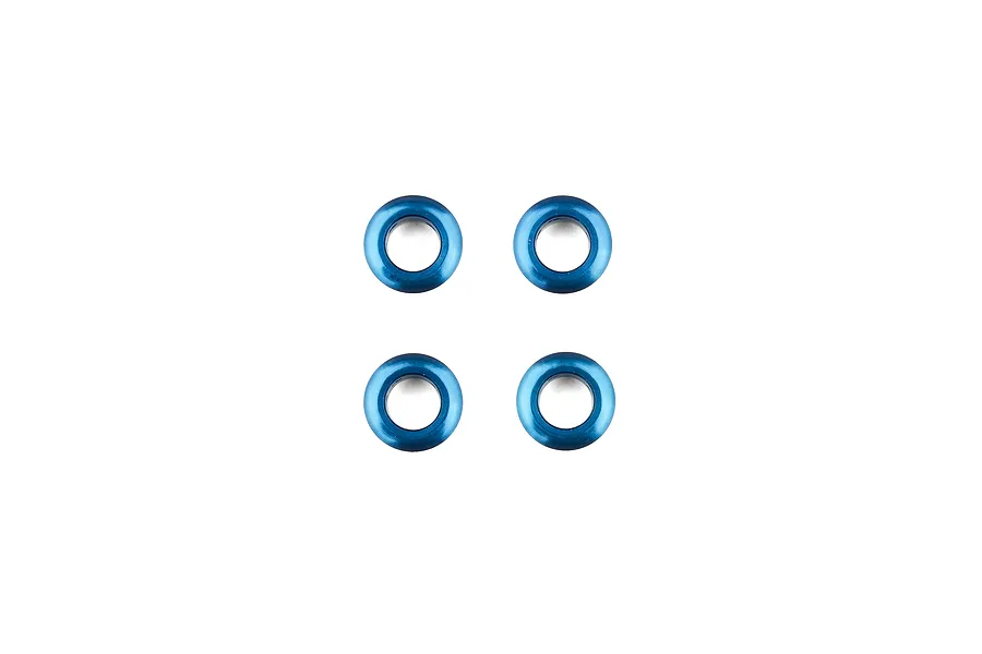 Team Associated Aluminium Adjustable Body Mounts 4Pcs - Blue image 1