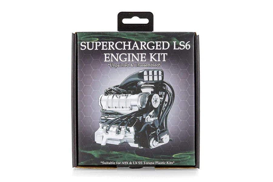 DDA 1/24 A9X/LX SS Supercharged LS6 V8 Scaled Plastic Engine Set image 124183