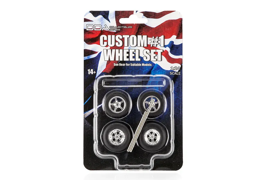 DDA 1/24 Custom Scaled Plastic Model Wheel Set 4Pcs image 124191