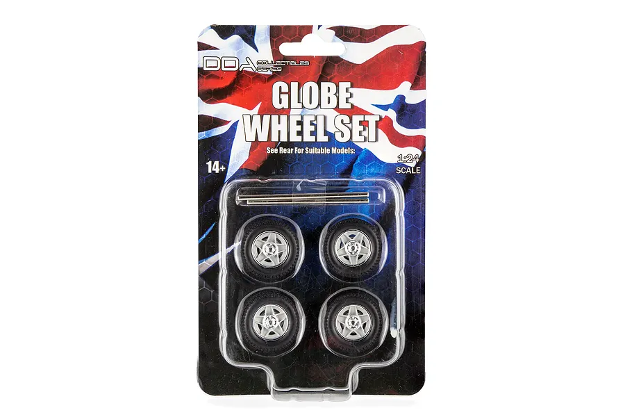DDA 1/24 Globe Scaled Plastic Model Wheel Set 4Pcs image 124211