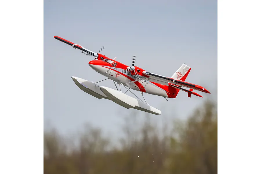 E-Flite RC Plane DHC-6 Twin Otter 1.4m 3D Aerobatic Seaplane BNF Basic with AS3X+ and Safe Select Technology - Float Combo image 124290