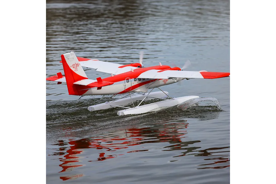 E-Flite RC Plane DHC-6 Twin Otter 1.4m 3D Aerobatic Seaplane BNF Basic with AS3X+ and Safe Select Technology - Float Combo image 124304