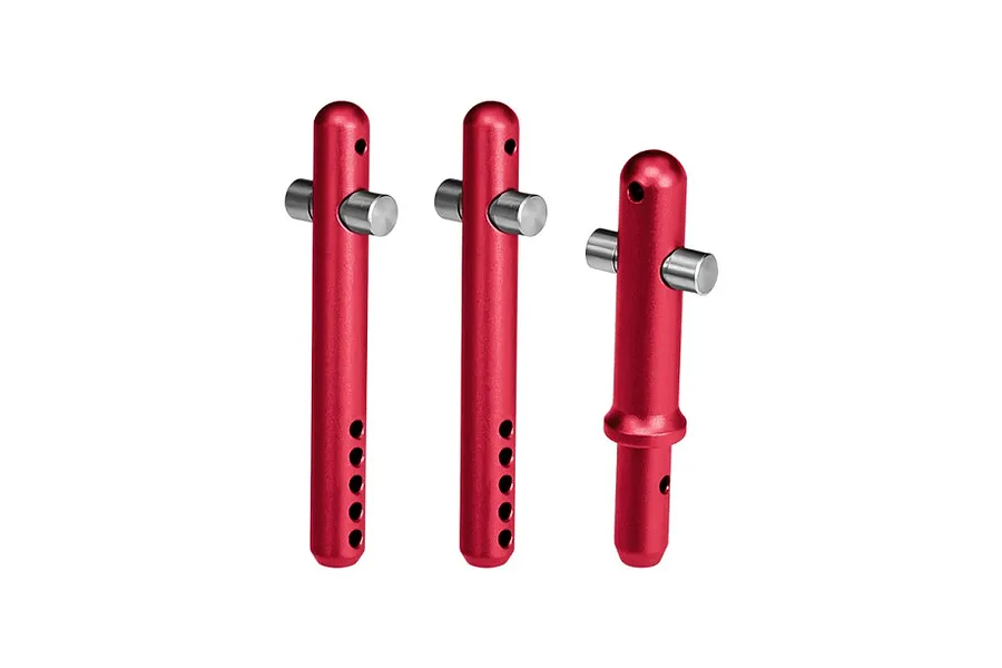 GPM Red Aluminium Front or Rear Body Posts 3Pcs image 124557
