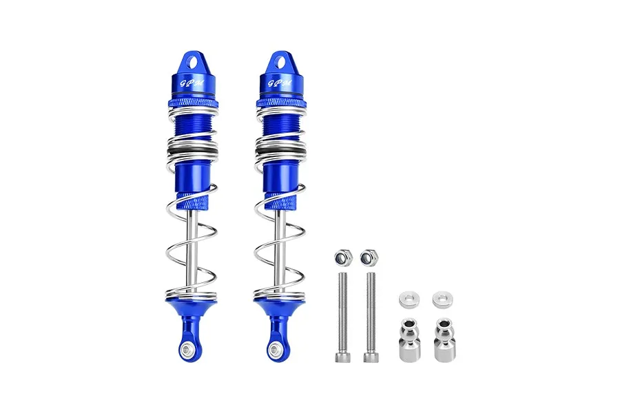 GPM Blue Aluminium 125mm Rear Shocks w/ Hardware image 124561