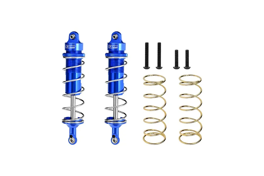 GPM Blue Aluminium Front/Rear Adjustable Shocks 2Pcs image 124677