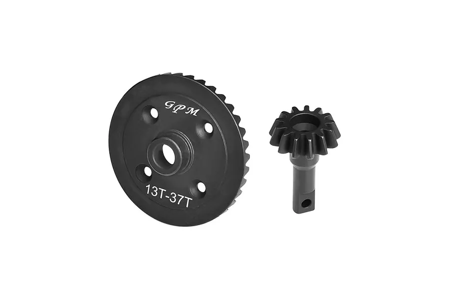 GPM Hardened Steel Maxx 4S Straight Cut Front Differential Gear Set image 124686