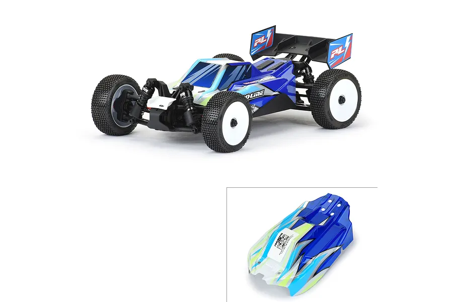 Pro-Line 1/14 Axis Tribe Painted Body Shell - Limited Edition White/Blue image 124723