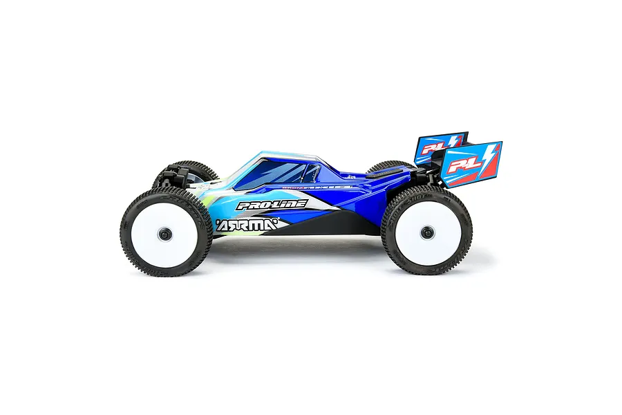 Pro-Line 1/14 Axis Tribe Painted Body Shell - Limited Edition White/Blue image 124726