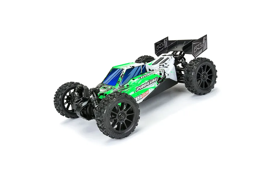 Pro-Line 1/14 Axis Tribe Painted Body Shell - Limited Edition Green/White image 6