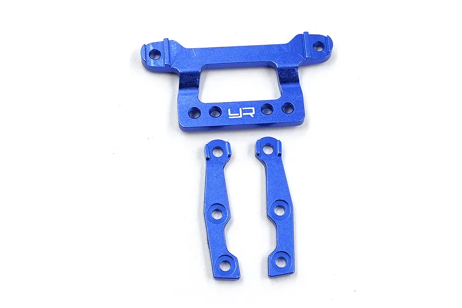 Yeah Racing Aluminium Front and Rear Body Mount Set - Dark Blue image 124800