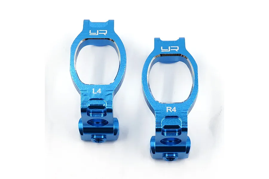 Yeah Racing Aluminium Steering Hub Carriers (C-Hubs) 2Pcs - Blue image 124804