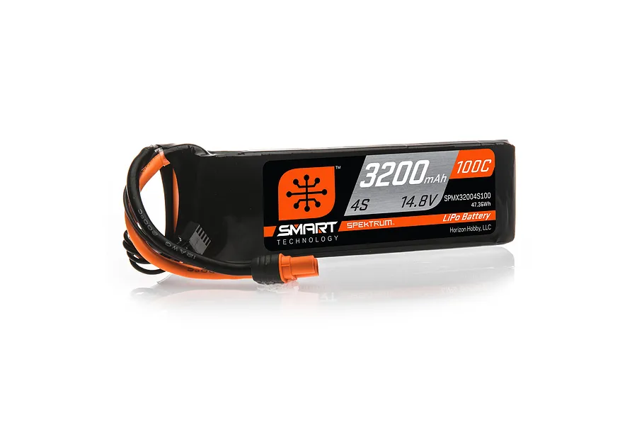 Spektrum 14.8V 3200mAh 100C 4S Soft Case LiPo Battery image 124879