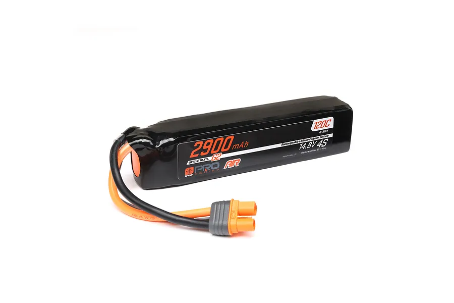 Spektrum G2 Pro Air 14.8V 2900mAh 120C 4S Soft Case LiPo Battery image 124883