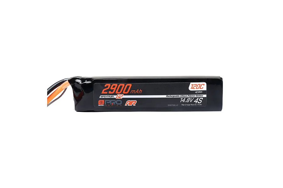 Spektrum G2 Pro Air 14.8V 2900mAh 120C 4S Soft Case LiPo Battery image 124884