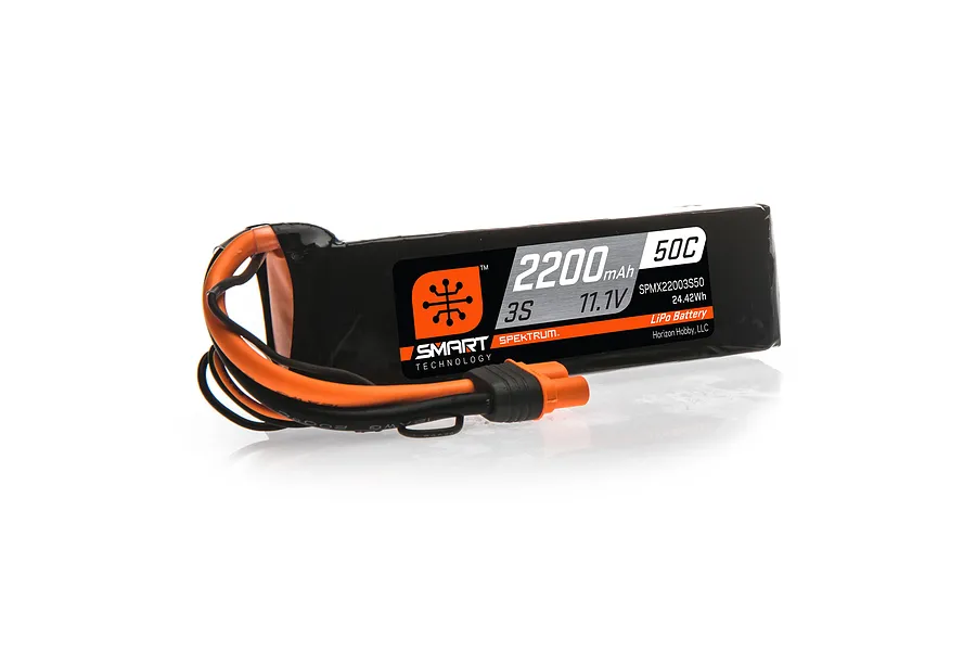 Spektrum 11.1V 2200mAh 50C 3S Soft Case LiPo Battery image 124890