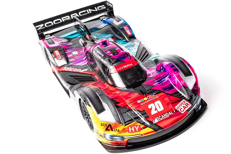 ZooRacing 1/10 Hyrax Hyper Car Unpainted Body Shell - Clear image 125039