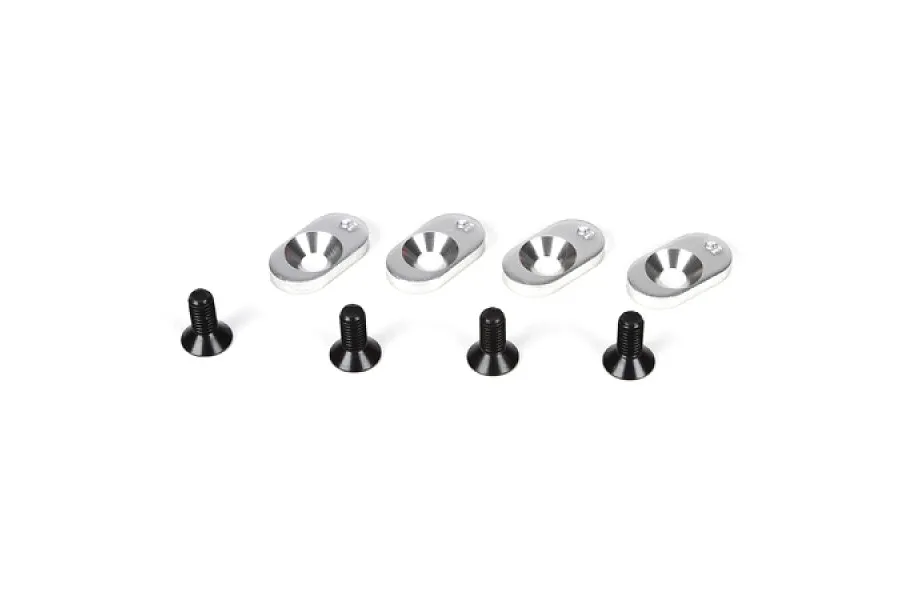 Losi Engine Mount Inserts &amp;amp; Screws (19T) 4pcs image 12505