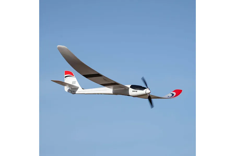 E-Flite RC Plane UMX Radian 730mm Glider BNF Basic with AS3X and Safe Select Technology image 125217
