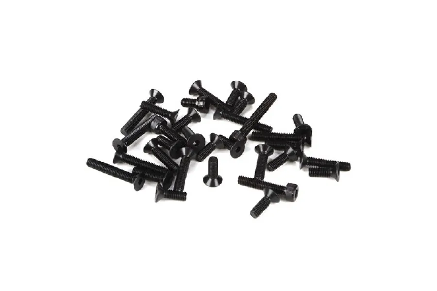 Losi 5IVE-T 4mm Cap Head &amp;amp; Countersunk Head Screw Kit image 12523