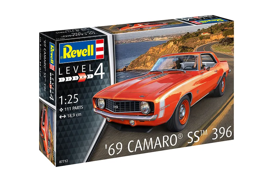 Revell 1/24 1969 Camaro SS Scale Model Kit image 125240