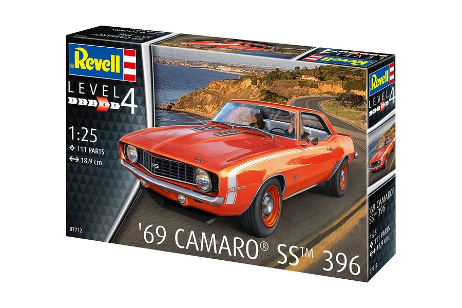 Revell 1/24 1969 Camaro SS Scale Model Kit image 125242