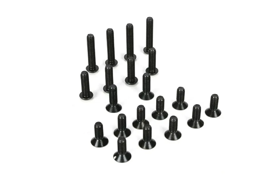 Losi 5IVE-T 6mm Button Head &amp;amp; Countersunk Head Screw Kit image 12526