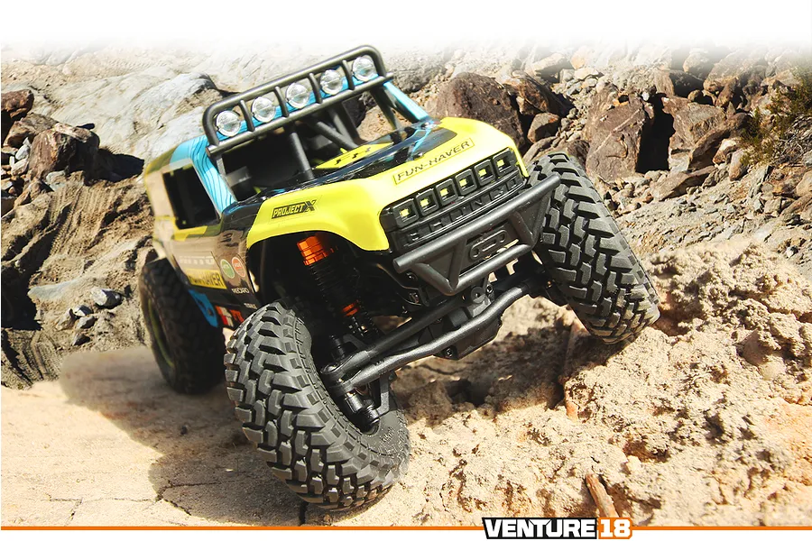 HPI Venture18 U4 Ford Bronco 4400 RC Rock Crawler Electric 4WD 1/18 Scale RTR - Vaughn Gittin Jr image 125363