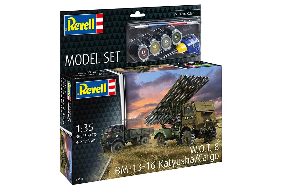 Revell 1/35 W.O.T. 8 BM-13-16 Katyusha Cargo Truck Scaled Plastic Model Set image 125433