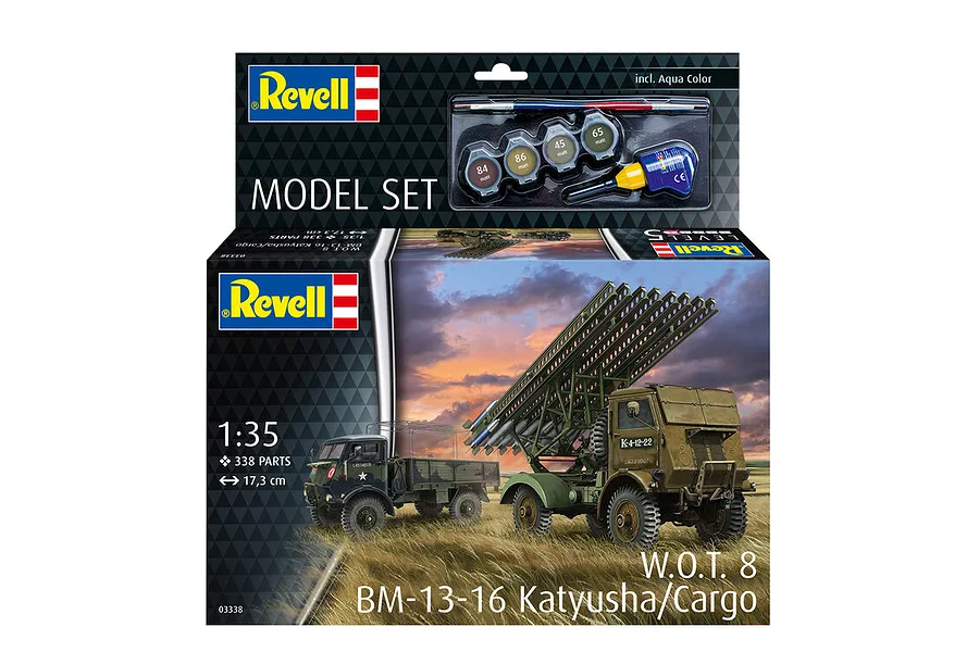 Revell 1/35 W.O.T. 8 BM-13-16 Katyusha Cargo Truck Scaled Plastic Model Set image 125434