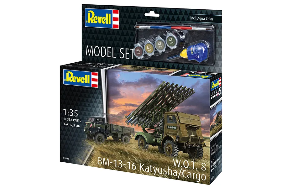 Revell 1/35 W.O.T. 8 BM-13-16 Katyusha Cargo Truck Scaled Plastic Model Set image 125435
