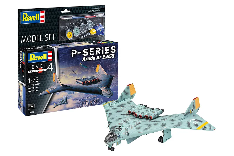 Revell 1/72 Arado Ar E.555 P-Series Bomber Scaled Plastic Model Set image 125442
