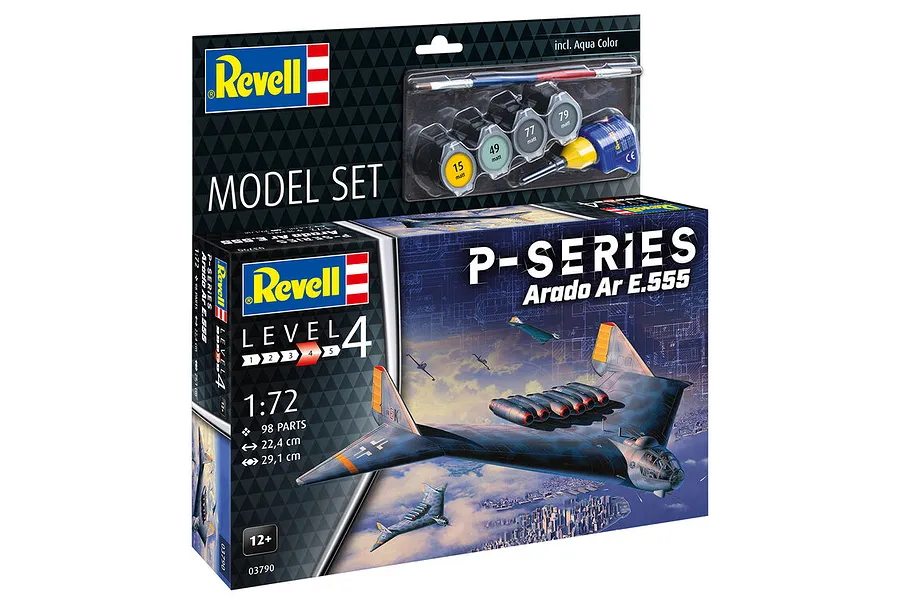Revell 1/72 Arado Ar E.555 P-Series Bomber Scaled Plastic Model Set image 125443