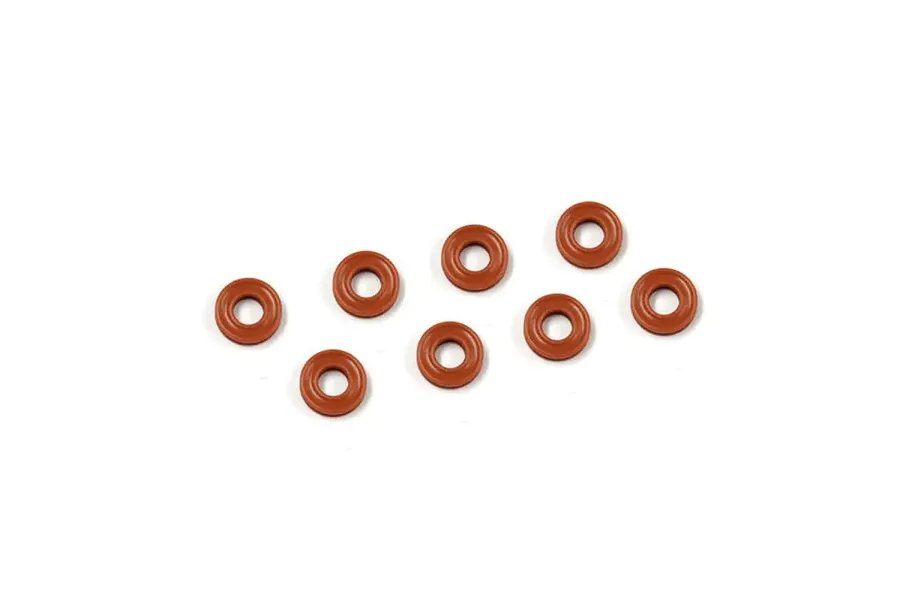 Kyosho Grooved Shock O-Rings 8Pcs - Orange image 125513