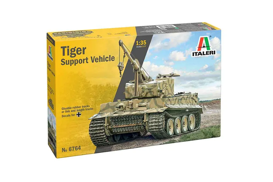 Italeri 1/35 Tiger Support Vehicle Scaled Plastic Model Kit image 125519