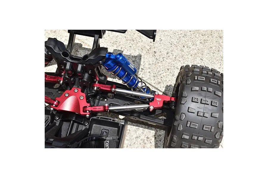 GPM 1/5 Kraton Red Aluminium Rear Adjustable Piggyback Shocks 2Pcs image 3
