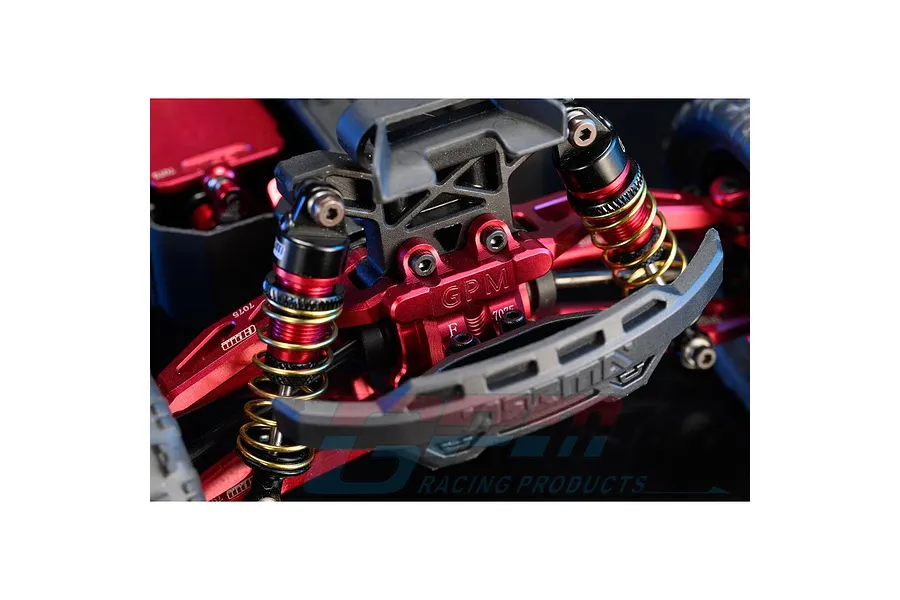 GPM Aluminium Adjustable 58mm Shock Absorbers 2Pcs - Red/Black image 5