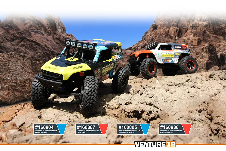 HPI Venture18 U4 Ford Bronco 4400 Flux RC Rock Crawler Electric Brushless 4WD 1/18 Scale RTR - Loren Healy image 125657