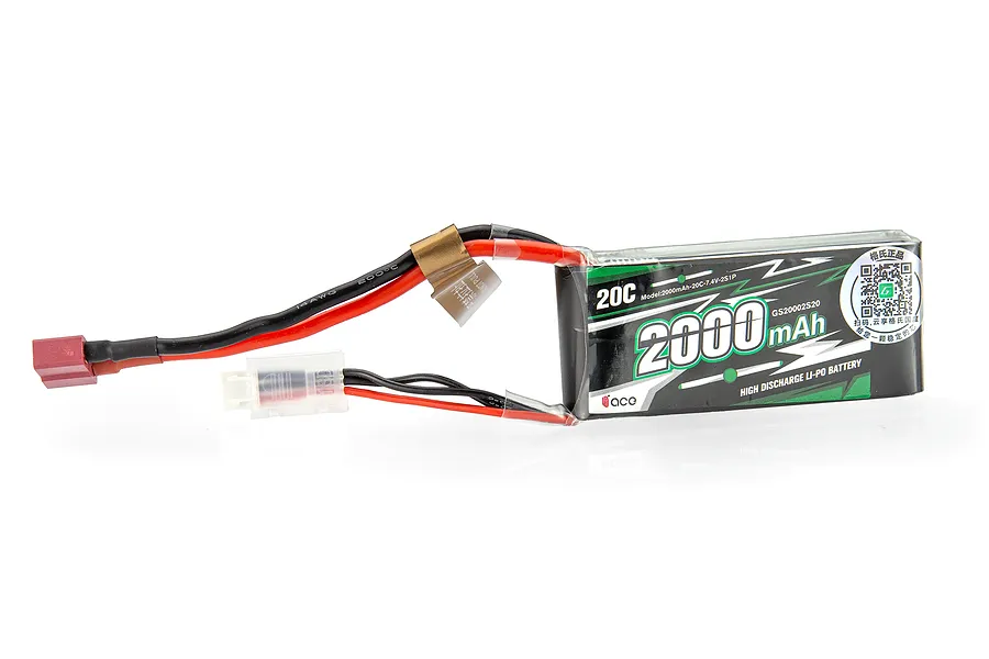 HSP 7.4V 2000mAh 20C Soft Case LiPo Battery image 125658