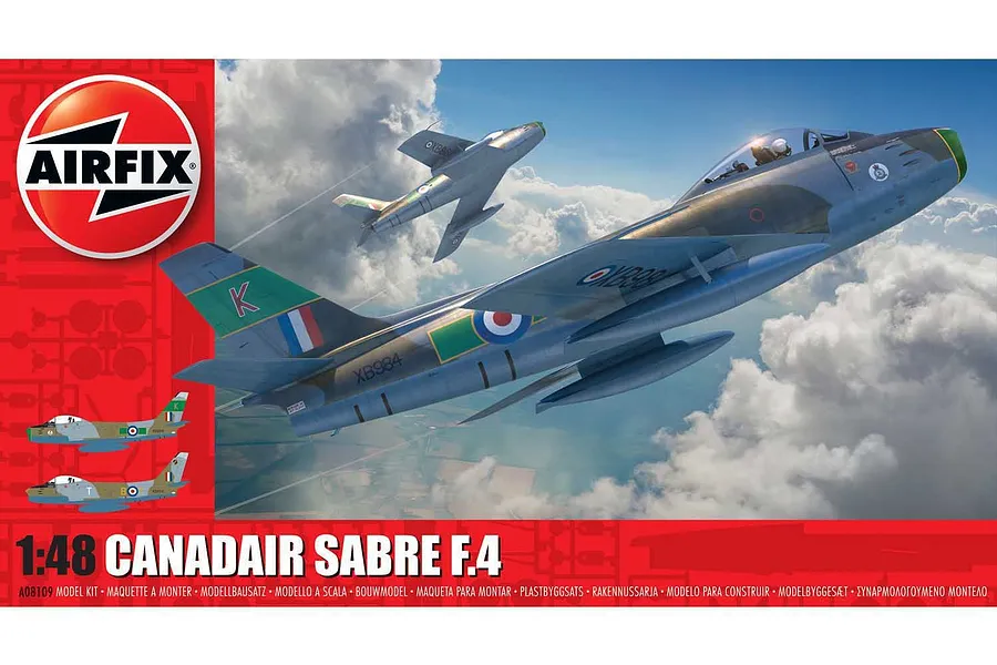 Airfix 1/48 Canadair Sabre F.4 Fighter Scaled Plastic Model Kit image 125660