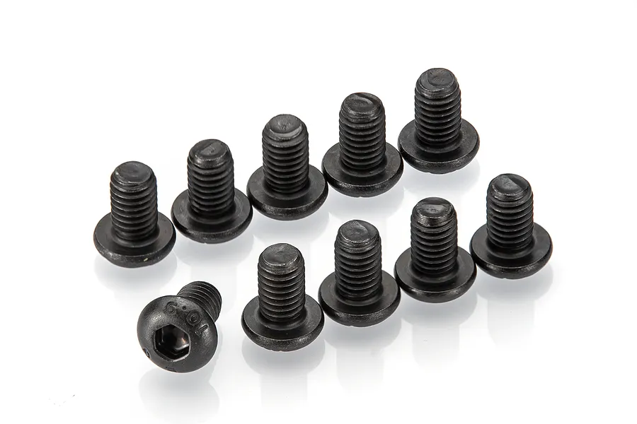 Rovan 6x10mm Fine Thread Button Head Screws 10Pcs image 125678