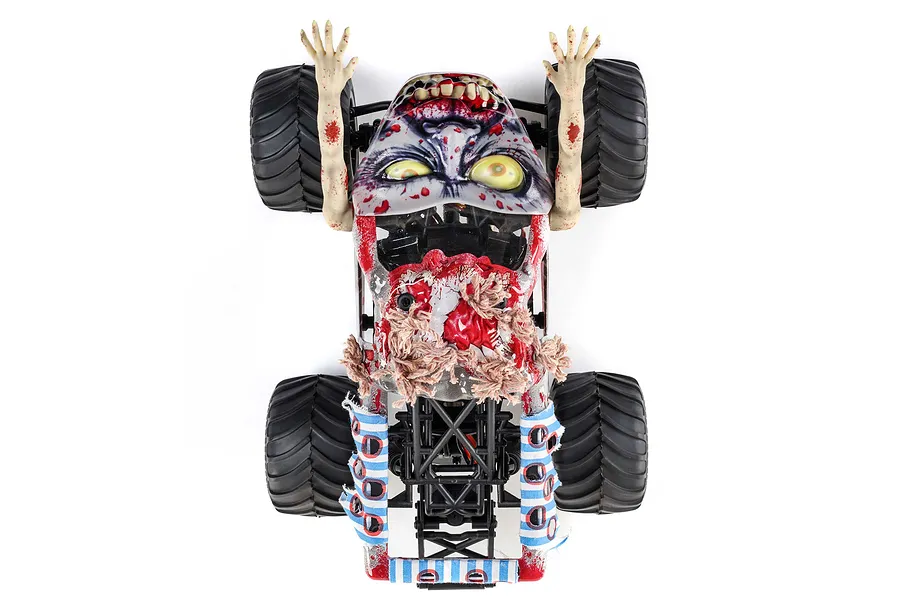 Losi Mini LMT Zombie Monster Jam 2S 4X4 RC Monster Truck Electric 4WD 1/18 Scale RTR - Red image 126366