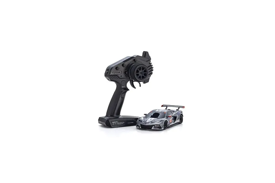 Kyosho Mini-Z MR-04 Chevrolet Corvette C8.R RC Car Electric RWD RTR - Gunmetal/White image 126462