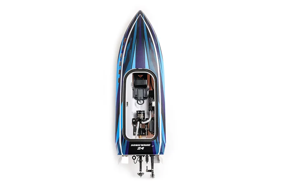 Pro Boat Sonicwake 24&amp;quot; Brushless Electric RC Speed Boat - Blue image 126490