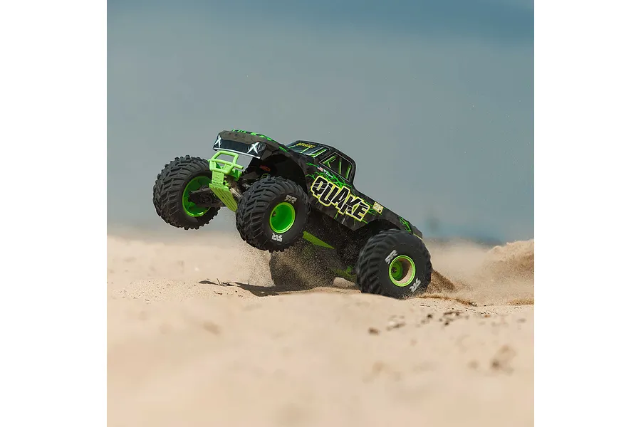 ARRMA Quake 223S BLX DSC RC Monster Truck Electric Brushless 1/10 Scale RTR - Green image 126611