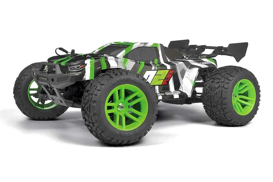 Maverick Quantum2 XT Flux RC Stadium Truck Electric Brushless 4WD 1/10 Scale RTR - Green image 126654